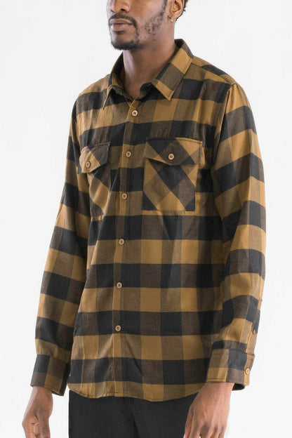 Checkered Long Sleeve Flannel Shirt - Purcell's Clothing Company