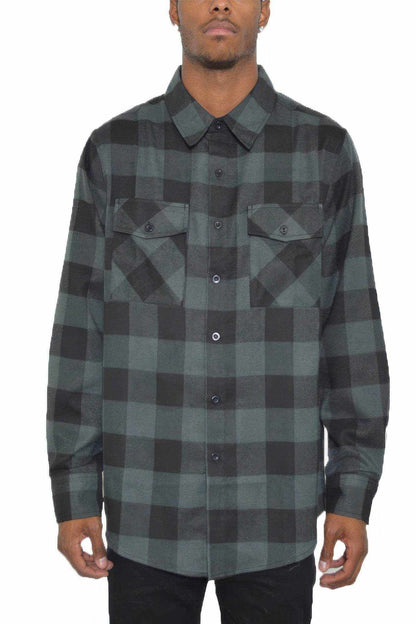 Checkered Long Sleeve Flannel Shirt - Purcell's Clothing Company