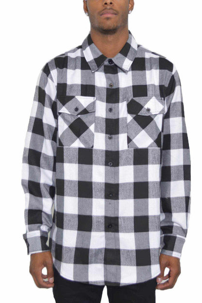 Checkered Long Sleeve Flannel Shirt - Purcell's Clothing Company