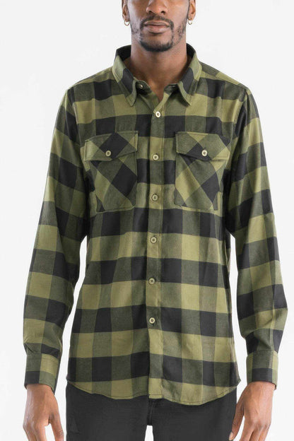 Checkered Long Sleeve Flannel Shirt - Purcell's Clothing Company