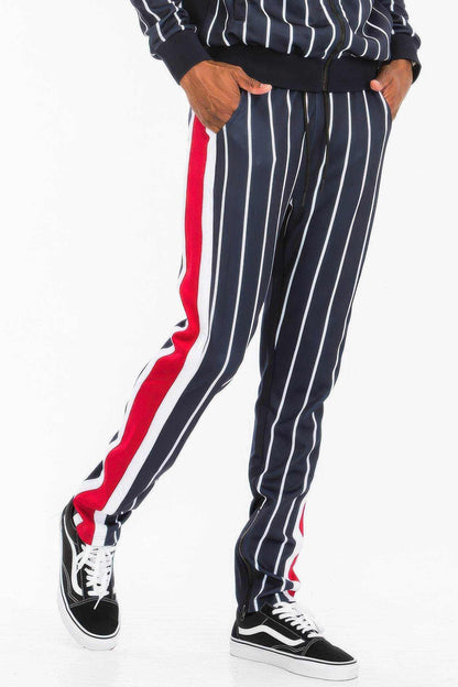 Printed Poly Span Track Pants - Purcell's Clothing Company