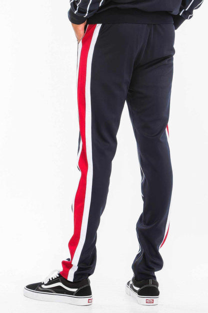 Printed Poly Span Track Pants - Purcell's Clothing Company