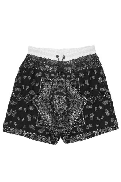 Paisley Bandana Print Swimming Shorts - Purcell's Clothing Company