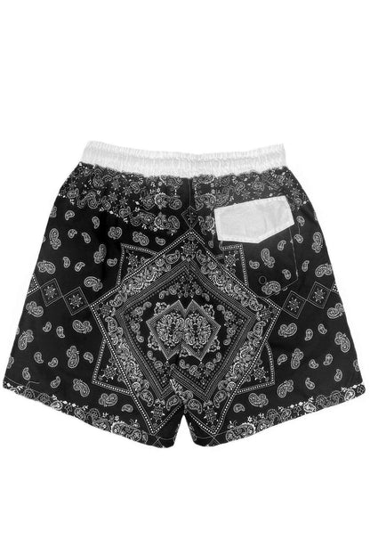 Paisley Bandana Print Swimming Shorts - Purcell's Clothing Company