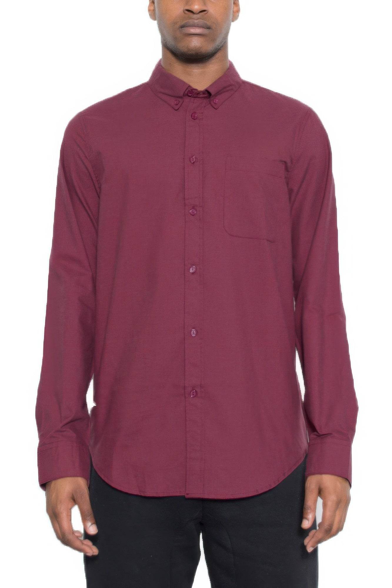 Solid Long Sleeve Button Down - Purcell's Clothing Company
