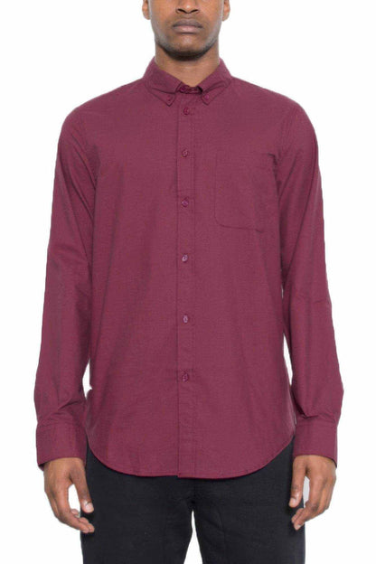 Solid Long Sleeve Button Down - Purcell's Clothing Company