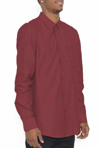 Solid Long Sleeve Button Down - Purcell's Clothing Company