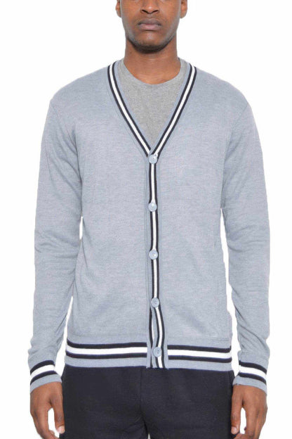 Two Stripe Cardigan - Purcell's Clothing Company