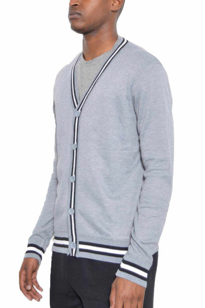 Two Stripe Cardigan - Purcell's Clothing Company
