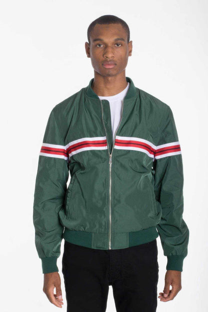 Luxury Woven Taped Bomber Jacket - Purcell's Clothing Company