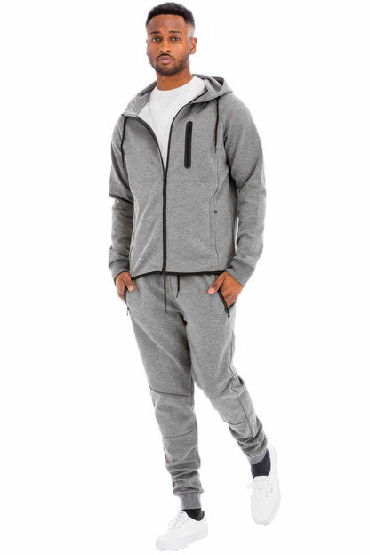Mens Full Zip Sweat Pant Sweat Set - Purcell's Clothing Company