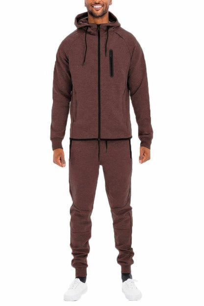 Mens Full Zip Sweat Pant Sweat Set - Purcell's Clothing Company