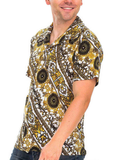 Mens Print Button Down Shirt - Purcell's Clothing Company