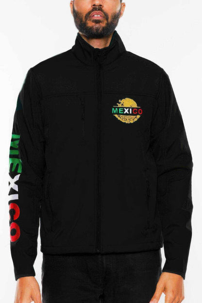 Mexico Embroidered Soft Shell Jacket - Purcell's Clothing Company