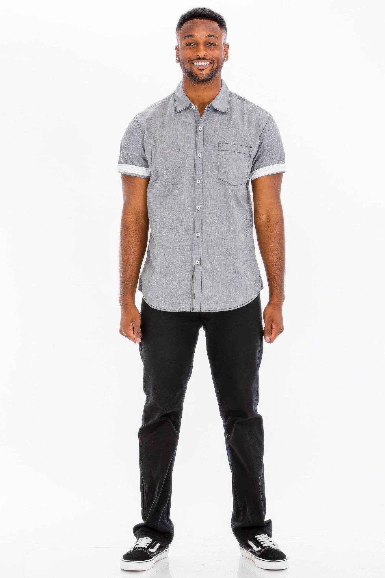Men's Casual Short Sleeve Solid Shirts - Purcell's Clothing Company