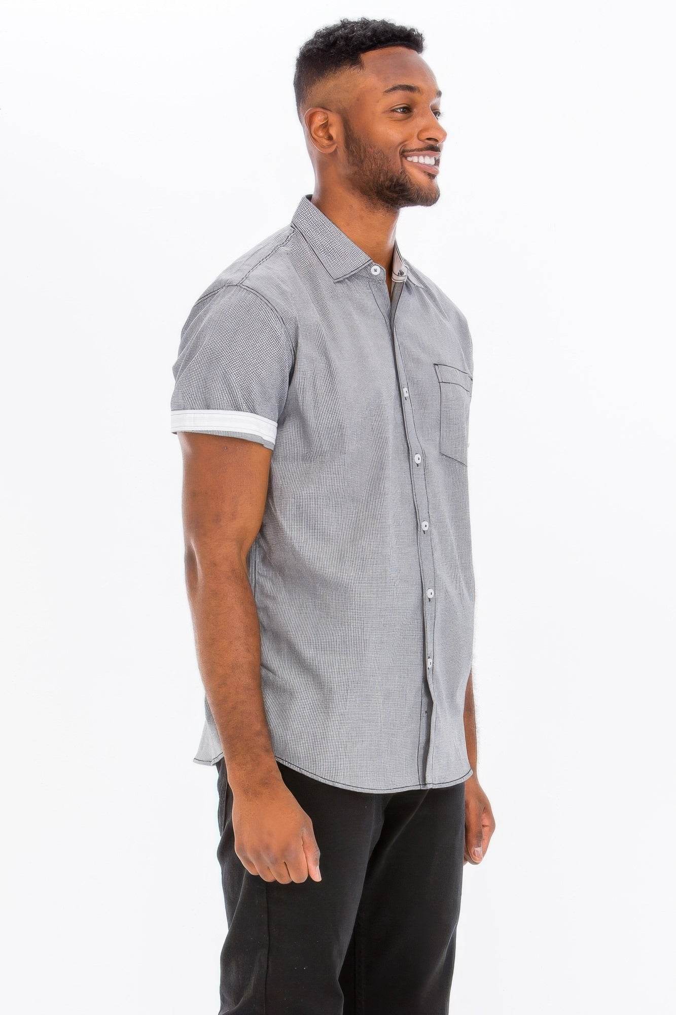 Men's Casual Short Sleeve Solid Shirts - Purcell's Clothing Company