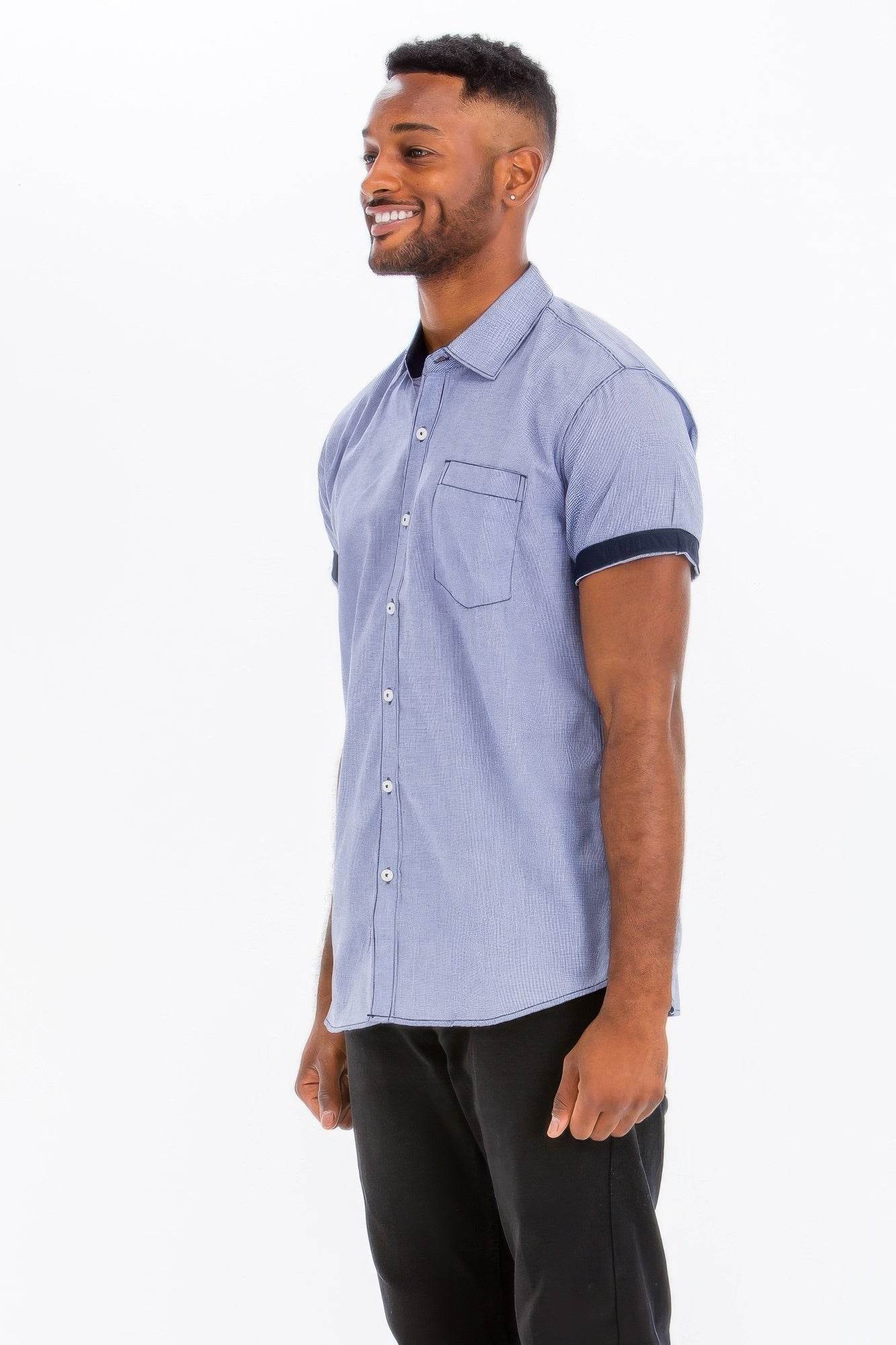 Men's Casual Short Sleeve Solid Shirts - Purcell's Clothing Company
