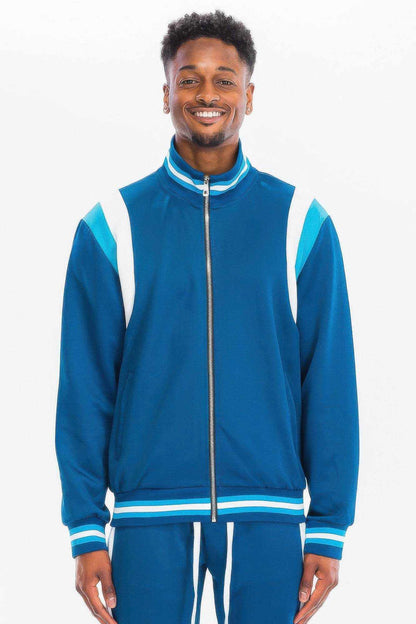 Chevron Stripe Track Jacket - Purcell's Clothing Company