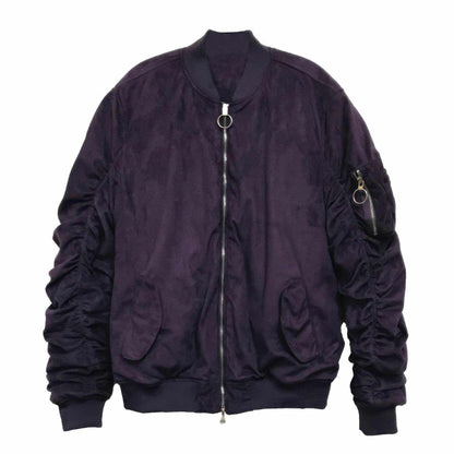 Mirosuede Scrunched Bomber Jacket - Purcell's Clothing Company