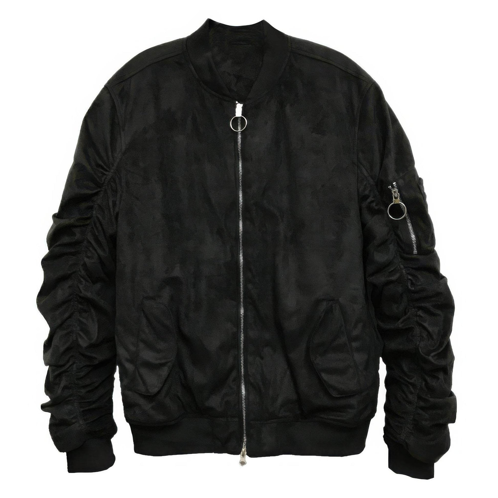 Mirosuede Scrunched Bomber Jacket - Purcell's Clothing Company