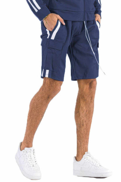Two Stripe Cargo Pouch Shorts - Purcell's Clothing Company