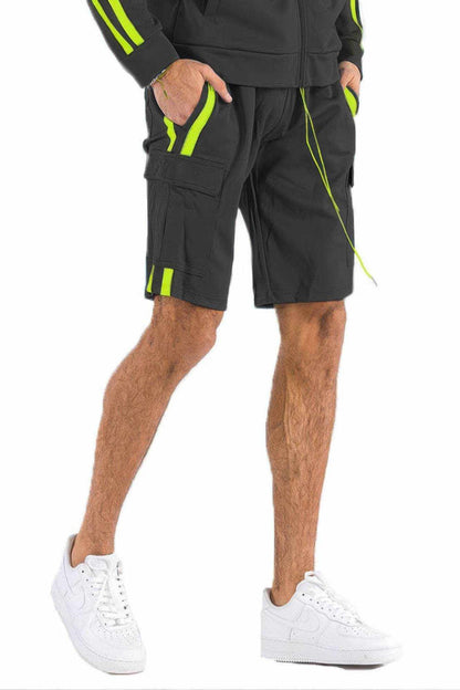 Two Stripe Cargo Pouch Shorts - Purcell's Clothing Company