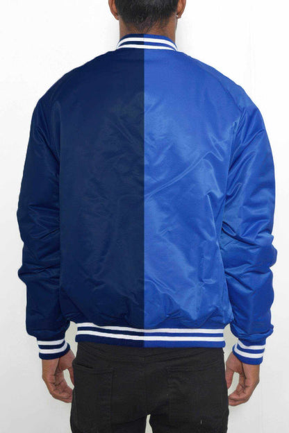 Color Block Two Tone Varsity Jacket - Purcell's Clothing Company