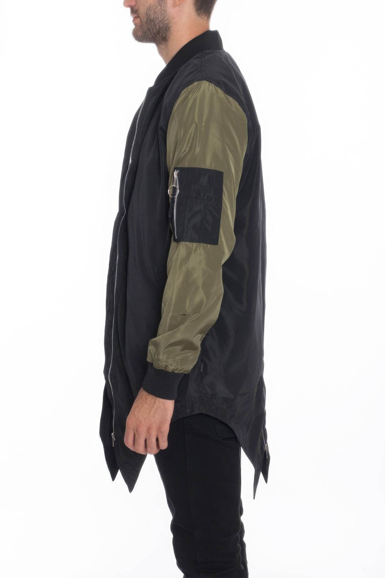 Mens Casual Windbreaker Satin Jacket - Purcell's Clothing Company