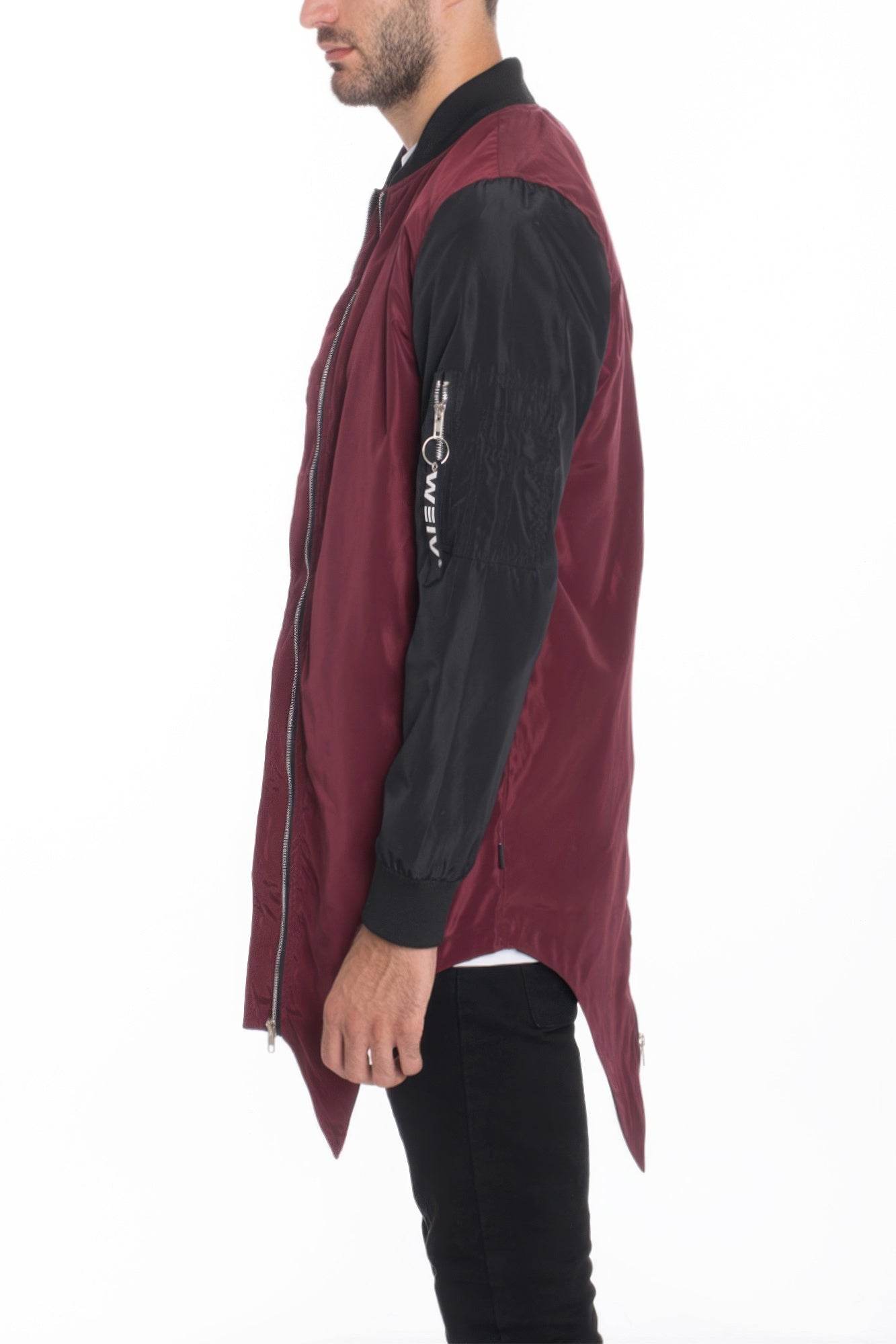 Mens Casual Windbreaker Satin Jacket - Purcell's Clothing Company
