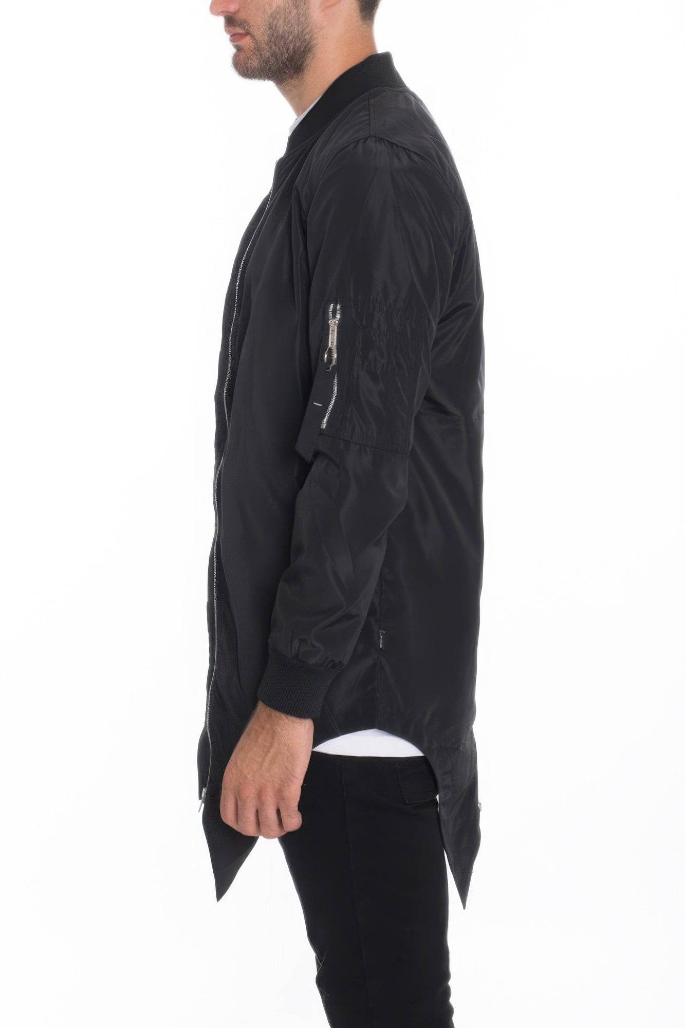 Mens Casual Windbreaker Satin Jacket - Purcell's Clothing Company