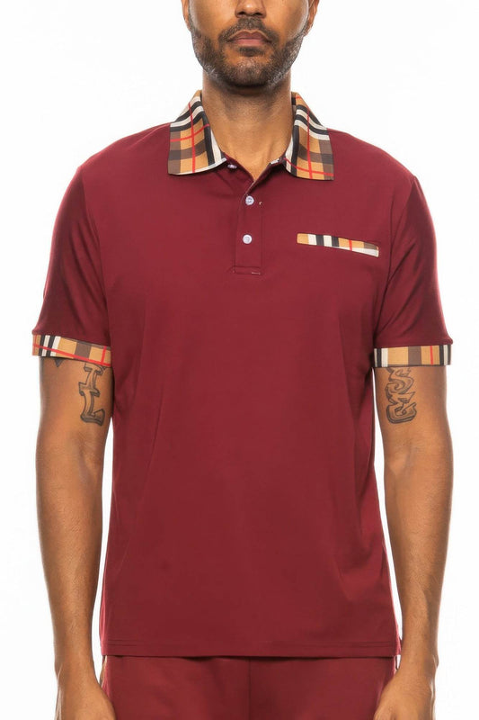 Checkered Plaid Short Sleeve Polo Shirt - Purcell's Clothing Company