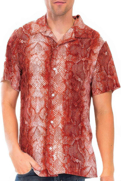 Red Snake Button Down Shirt - Purcell's Clothing Company