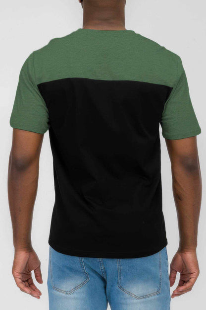 Color Block Short Sleeve T-Shirt - Purcell's Clothing Company