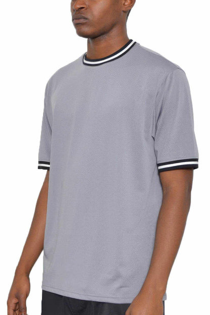 Micromesh Round Neck Tshirt - Purcell's Clothing Company
