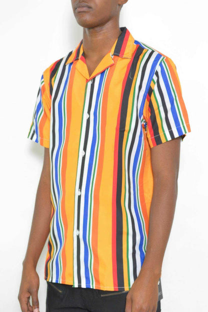 Striped Button Down Shirt Print - Purcell's Clothing Company