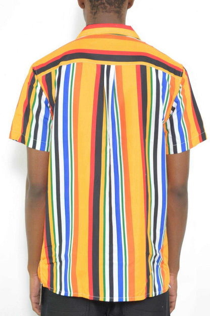 Striped Button Down Shirt Print - Purcell's Clothing Company