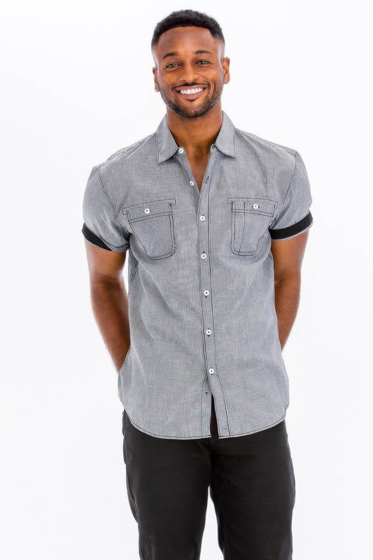 Casual Short Sleeve Solid Shirts - Purcell's Clothing Company