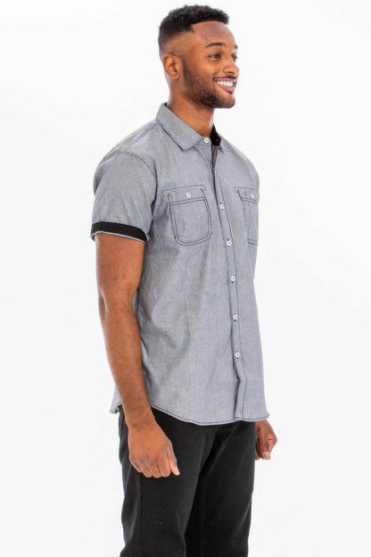 Casual Short Sleeve Solid Shirts - Purcell's Clothing Company