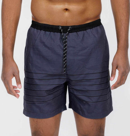 Blue Stripes Swim Shorts - Purcell's Clothing Company