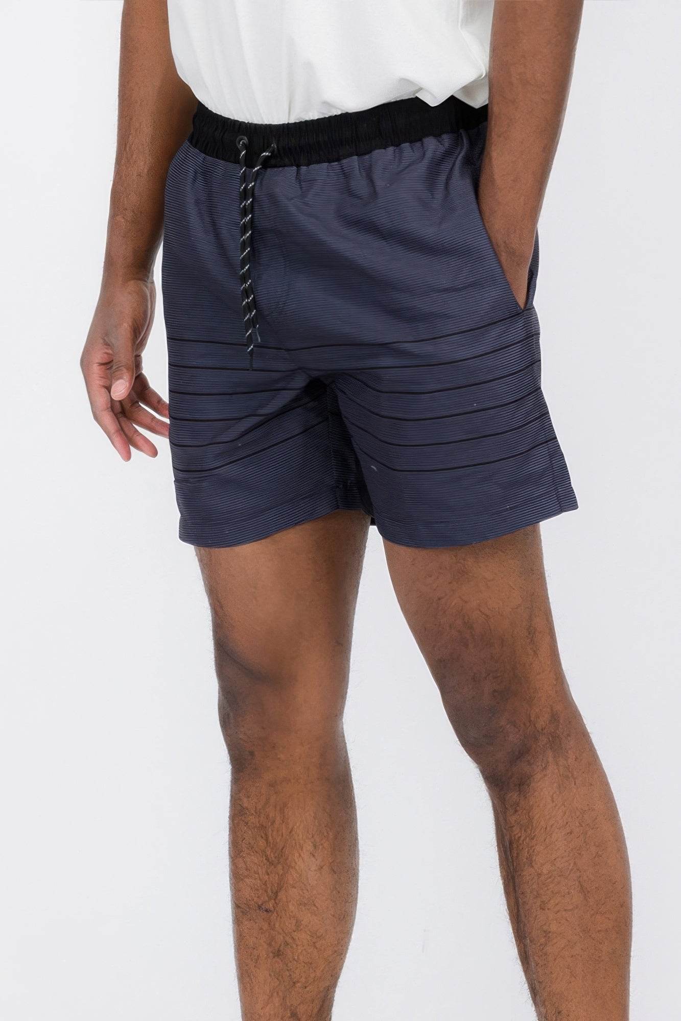 Blue Stripes Swim Shorts - Purcell's Clothing Company