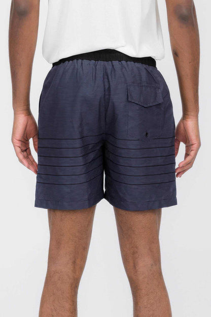 Blue Stripes Swim Shorts - Purcell's Clothing Company