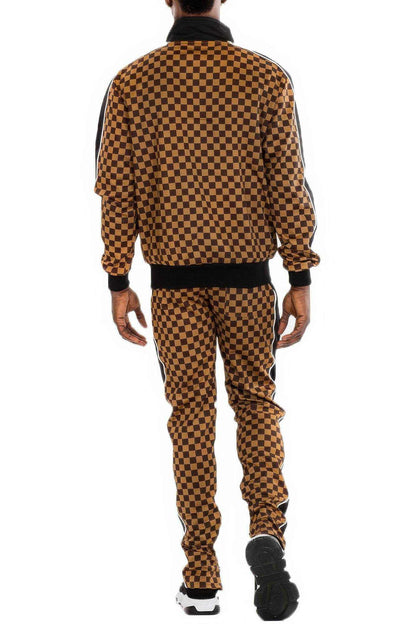 Rich Checkered Track Pants - Purcell's Clothing Company
