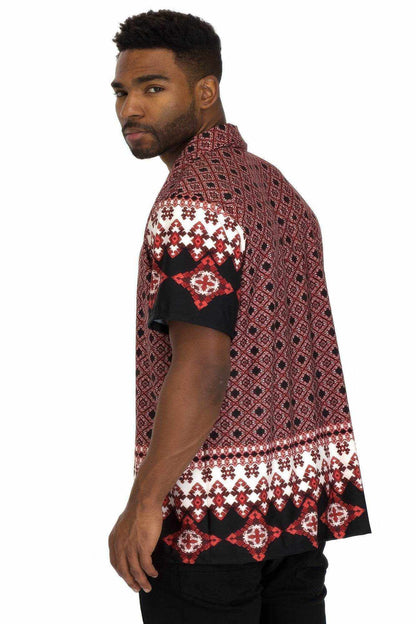 Cuban Collar Cut Button Down Shirt - Purcell's Clothing Company