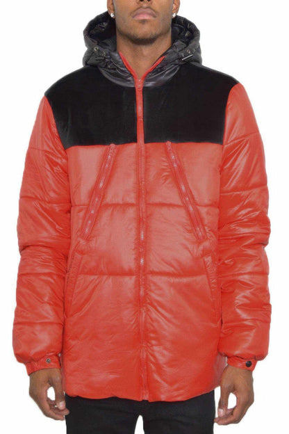 Mens Padded Buffle Puffer Jacket - Purcell's Clothing Company