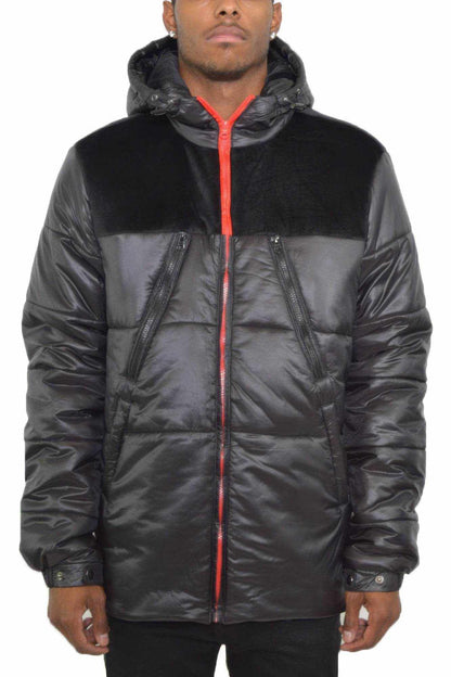 Mens Padded Buffle Puffer Jacket - Purcell's Clothing Company
