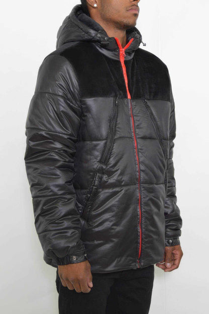Mens Padded Buffle Puffer Jacket - Purcell's Clothing Company