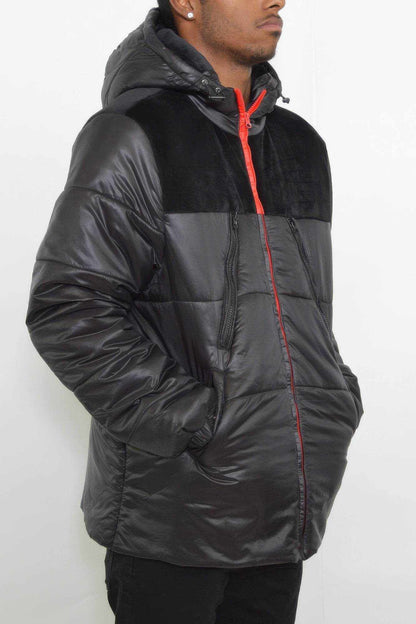 Mens Padded Buffle Puffer Jacket - Purcell's Clothing Company