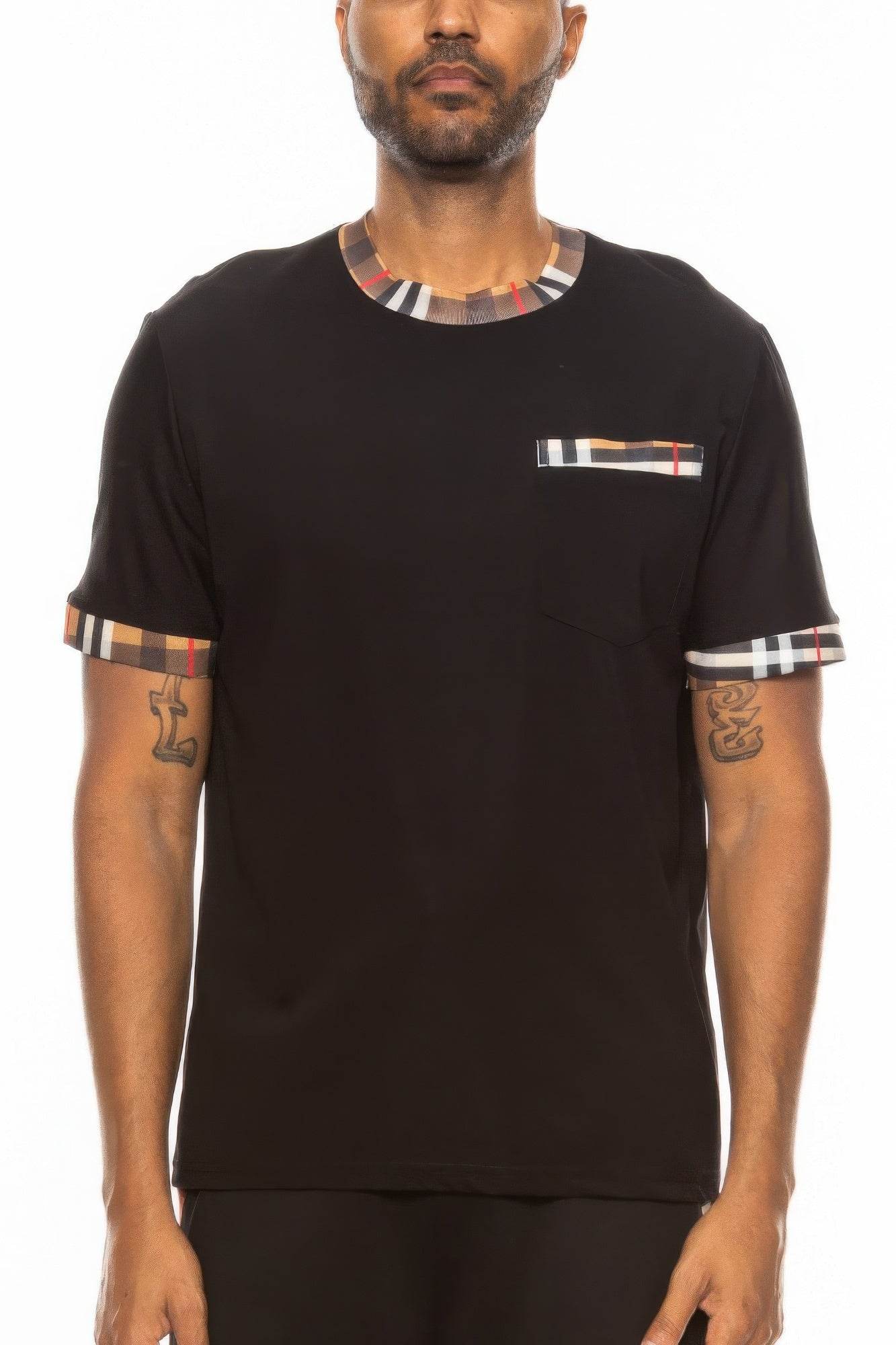 Checkered Short Sleeve Tee - Purcell's Clothing Company