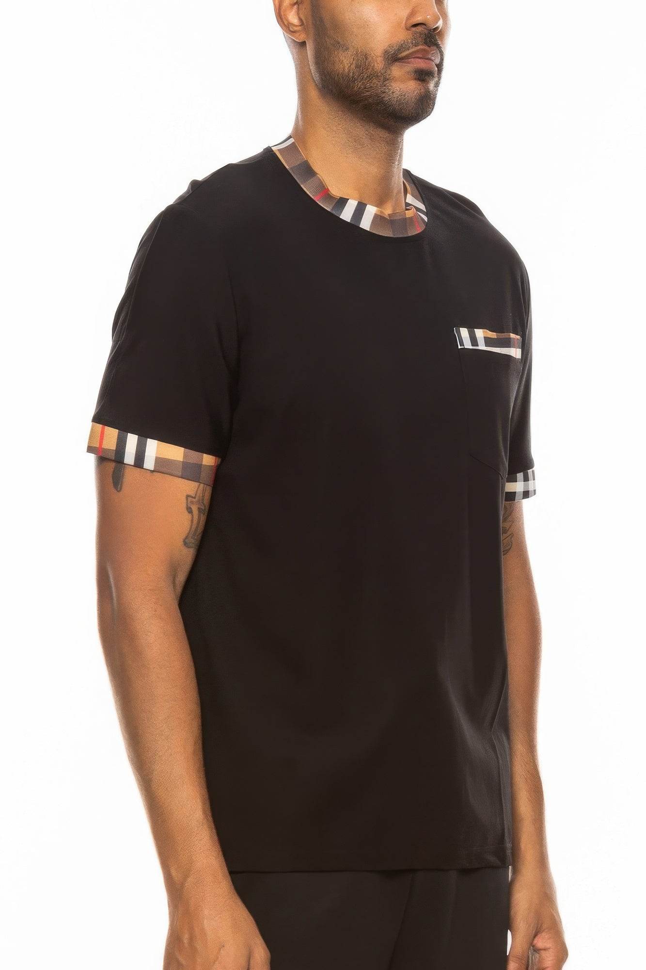 Checkered Short Sleeve Tee - Purcell's Clothing Company