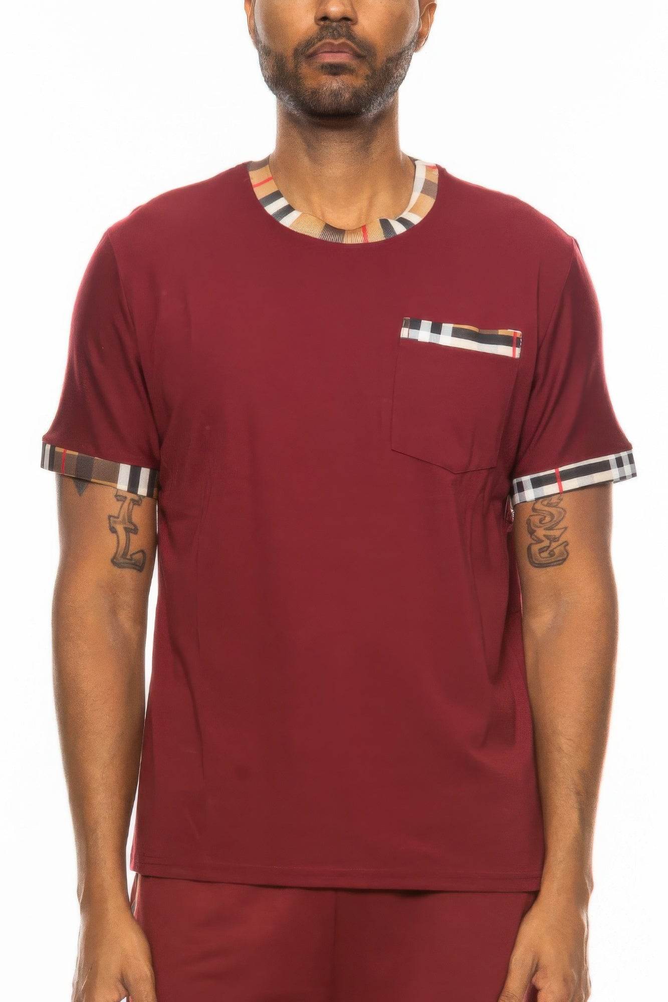Checkered Short Sleeve Tee - Purcell's Clothing Company